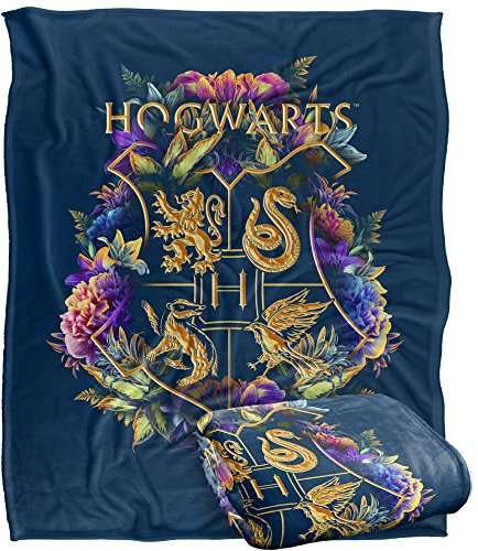 HARRY POTTER Silky Touch Kuscheldecke, Optimalweich, 152 x 127 cm