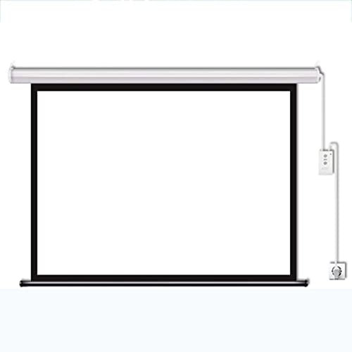 Full HD 3D Electric Motorized Projector Screen - Remote Control and Wall/Ceiling Mountable, Experience Ultimate Movie Nights.(60-Inch)