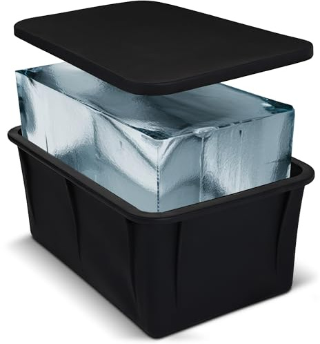 K3P Collection XX-Large Ice Block Mold for Cold Plunge Bath with Airtight Lid, Makes 12lb Large Ice Cubes