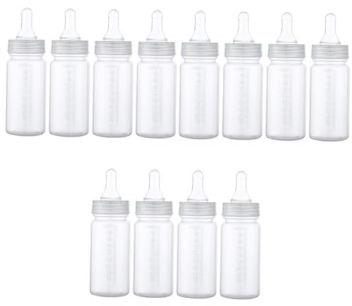 ibasenice 12 Stk Nuckelflasche Babyflasche Stillflaschen Neugeborenes Mama Flaschen neugeboren Säuglingsflaschen Muttermilch Baby-Milchwaage Flasche Milchflasche für Babys Einweg pp Flasche