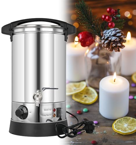 KYZTMHC Cire Bougie Fondoir de Cire 220V 8L-45L Pot en Acier Inoxydable pour la Fonte de Cire 1800W/2800W avec Contrôle de Température 30℃-110℃ Contenants de Cire Fondue pour Petites Entreprises(25L)