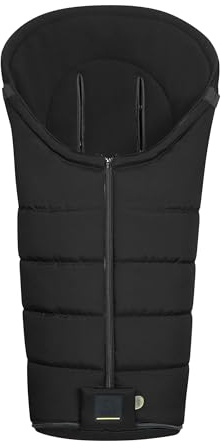 Odenwälder Fußsack Benno I Baby Winterfußsack für Kinderwagen & Buggy I Kinderfußsack Wasserabweisend und atmungsaktiv I Kuscheliger Thermofleece I Alter 6-36 Monate I hochwertige Qualität (black)