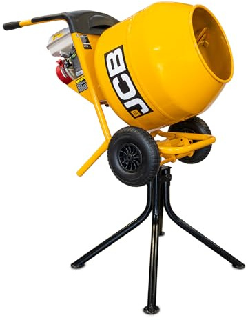 JCB Cement Concrete Mixer Honda GX160 Petrol Engine 134L Seam Welded Drum 100L Working Capacity with 3 Year Warranty