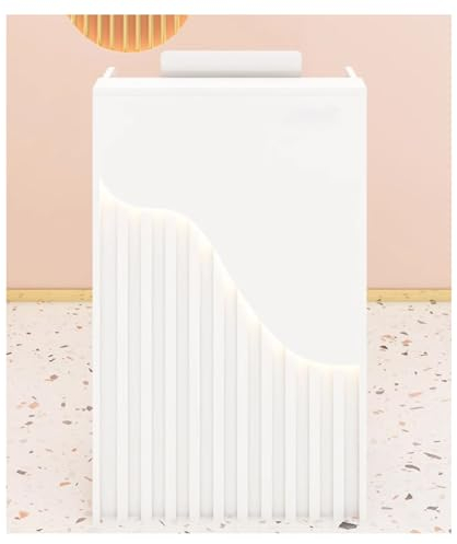 Moderne LEDLit Empfangstheke mit Schubladen für Salon, Supermarkt und Hotel (60 x 40 x 95 cm)