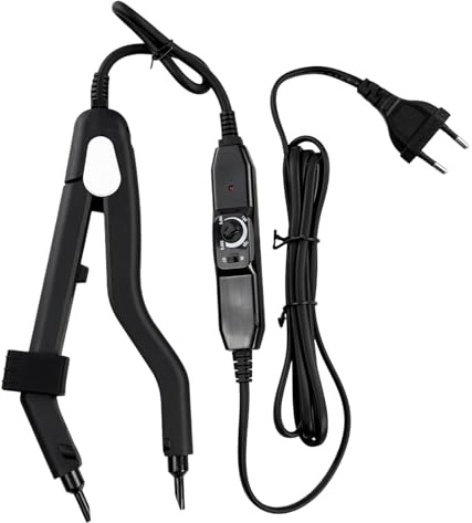 Pinzas térmicas profesionales para extensiones de cabello, herramienta para extensiones de cabello de 100-240 V, conector para extensiones de cabello de salón, herramienta de plancha de fusión