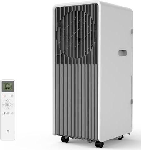 14,000 BTU Portable Air Conditioners - 3 in-1 Standing AC Units Powerful Quiet Smart Air Conditioning Cools Within 750 Sq.Ft with Remote Control Dry/Fan Modes for Indoor Large Room Dorm