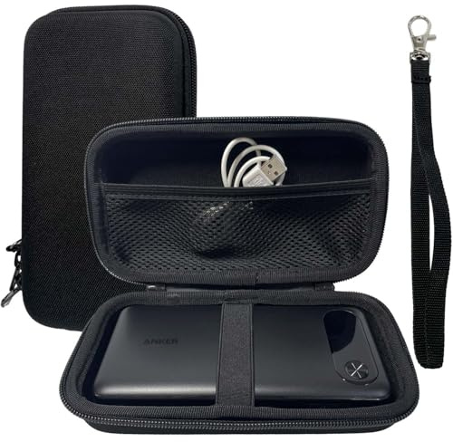 TRIPHKAR Custodia Rigida EVA per Anker Power Bank 20000 mAh Caricatore Portatile, Hard Disk Esterno 2.5, Thermoscan, Cavi e Accessori Organizer (Solo Case)