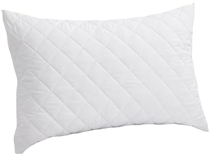 Premium Hotel Pillows – Quilted Cover & Soft Virgin Hollowfibre Filling – Down Alternative Bed Pillows for Back, Side & Stomach Sleepers – Plush & Supportive Bed Pillow 48 x 74 (Pack of 1)