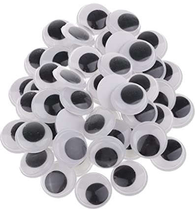 rockible Ojos Móviles Autoadhesivos para Decoración Artesanal, Ideales para Fiestas, álbumes de Recortes Y Decoración, 20 Piezas 60 Piezas