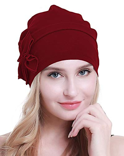 osvyo Cotton Chemo Turbans Headwear Beanie Hat Cap for Women Cancer Patient Hairloss