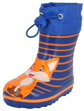Beck Fox-4022, Stivali in Gomma Bimbo 0-24, Blu, 19 EU