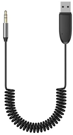 Bluetooth 5,3 aux-adapter trådlös bil Bluetooth 5,3 mottagare USB till 3,5 mm Jack Audio Music Mikrofon handsfree-enhet för bilhögtalare
