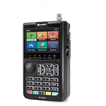 VF-6900 Ricevitore TV satellitare DVB-S2 CCTV AHD&TVI&CVI Display telecamera HD Sat Finder H.264 Misuratore(VF-6900)
