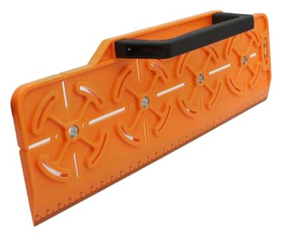 Hole Punch Template | with Ruler and Bubble Level, for Cutting and Drilling Junction Boxes – for DIY Home Owners Construction Home Renovation Remodeling