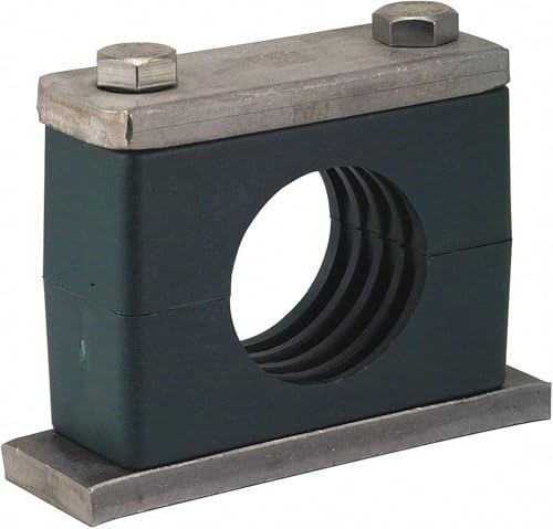 Qty 1, 1 Pipe ID Size. SS 304. Beta Clamps are Ideal for Clamping Pipe. The Weld Down Assembly Includes: 1 Cover Plate, 1 Weld Plate, 2 Hex Bolts, and 2 Cushion Halves.