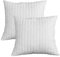 EvergreenWeb - Pack de 2 Almohadas viscoelásticas de Copos 50x50 Altos 15 cm Efecto Pluma de Ganso antialérgico, Cojines para Dolores cervicales, por Todos los colchones, Camas y sofás, Oferta
