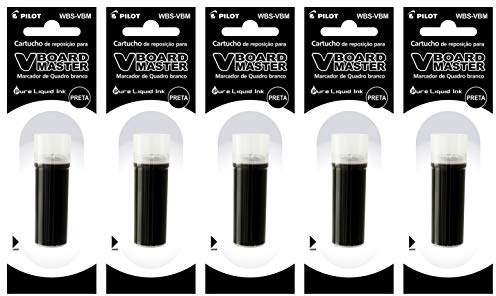 PILOT Refill für V BOARD MASTER (5 Nachfüller, Schwarz)