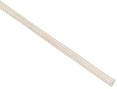 sourcing map Insulation Braid Sleeving, 16.4Ft-1mm High TEMP Fiberglass Sleeve White