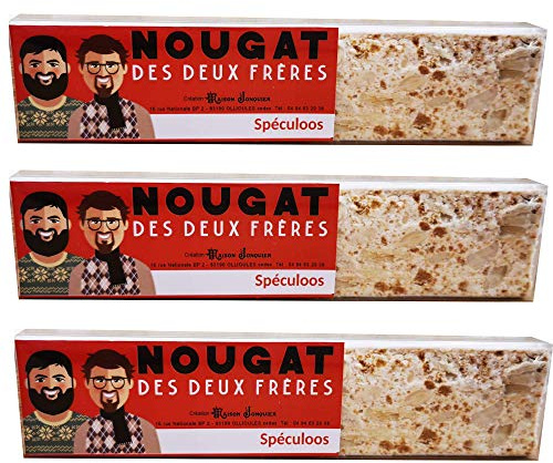 Lot von 3 handwerklichen Nougatriegeln - Speculoos - 3 * 125g