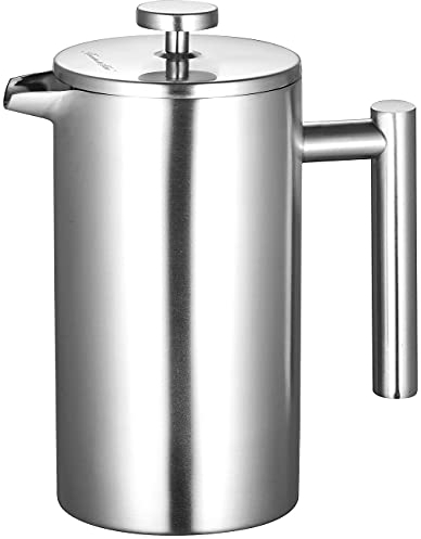 Cafetière à piston 1 L avec pichet isotherme à double paroi [Rosenstein & Söhne]