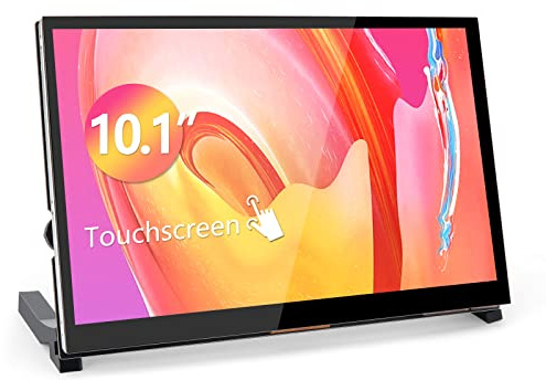 WIMAXIT Raspberry Pi 4 Touchscreen, 10.1 Inch Portable Touch Monitor 1024 x 600 IPS with Dual USB HDMI 178° Angle for Raspberry Pi 5/4/3/2 Zero B + Model B Xbox PS4 iOS Win7/8/10