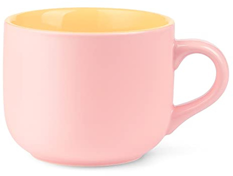 MACHUMA 600 ml große Keramik-Kaffeetasse, große Teetasse für Büro und Zuhause, spülmaschinen- und mikrowellengeeignet