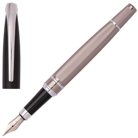 Cerruti 1881 Pluma estilográfica Abbey Diamond Gun | Instrumento de escritura icónico | Caja de regalo