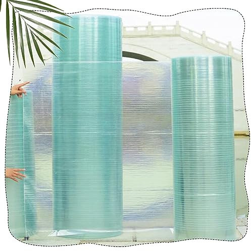 KOOEIN Gewächshaus Platten aus Polycarbonat Poly-Kunststoff-Dachplatten, Ersatzplatten Transparente wasserdichte Tageslichtplatten, Uv/Isolierung, 1mm Klare Glasfaserplatte, Regen Vordach,W×L-1x1m