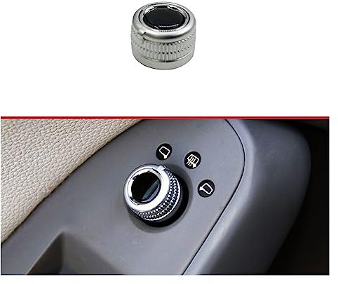 HUAKU Passend for Audi A4 B8 Q5 2009–2016, Umkehrspiegel-Schalterknopf, Spiegel-Spiegeleinstellung, verchromter Knopf