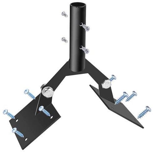 Weathervanes Verstellbare Halterung – Verdickte Stahlwindfahnenhalterung, Windrichtung Dachhalterung, Windmesser-Dachhalterung, Haushaltszubehör, Wetterstation-Halterung für Gärten, Rasenflächen,