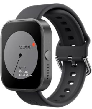 CMF Watch Pro Smartwatch,1.96'' AMOLED Display, IP68 Water Resistant Multi-System GPS Fitness Tracker with Health Monitoring, 13Day Battery Life, Black Grey