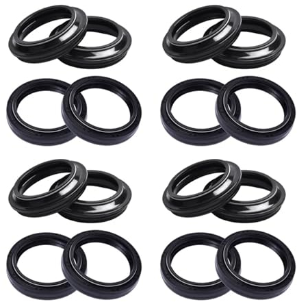 41x53x8 Motorrad Gabel Dämpfer Öl Dichtung 41 53 Staub Abdeckung Lip for Yam * MT-07 MT07 MT-09 MT09 TRACER 700 900 FJ1100 FJ1200(8pc seal 8pc Cover)