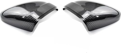 ZLxsmy Spiegelkappen Carbon-Optik für V-W Passat B8 2015-2020,Tuning Zubehör Spiegel Abdeckung Carbon Cover Rückspiegelkappe