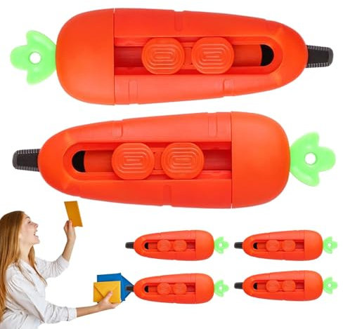 Taglierina per buste, taglierina per carote, apribottiglie per lettere, 6 apriscatole con chiusura di sicurezza per buste, pacchetti, taglio carta