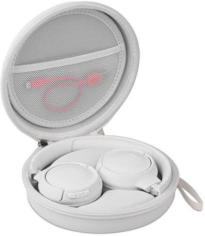 Hard Headphone Case for JBL Tune 510BT / 520BT Over-Ear Headphones, White