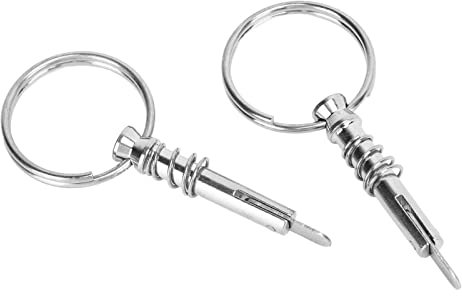 Quick Release Clevis Pin Dropset - Stainless Steel Boat Fittings 2 Piece Set - Marine Accessories for Boating Safety