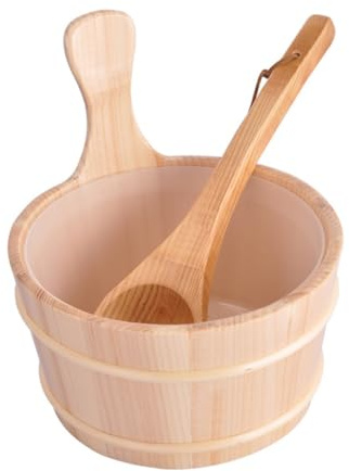VICASKY 1satz Sauna Bucket Mit Schöpfkelle Und Ästhetisches Sauna-zubehör Spa Und Wellness-Bereich Für Entspannende Aufgüsse Und Körperpflege
