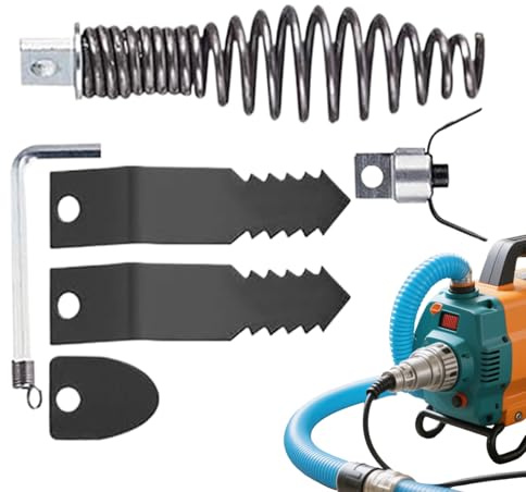 manhegari Punta a coclea per trapano, testa di taglio per scarico di tubazioni, strumento idraulico con chiave per riparazione e manutenzione domestica, bagno e cucina
