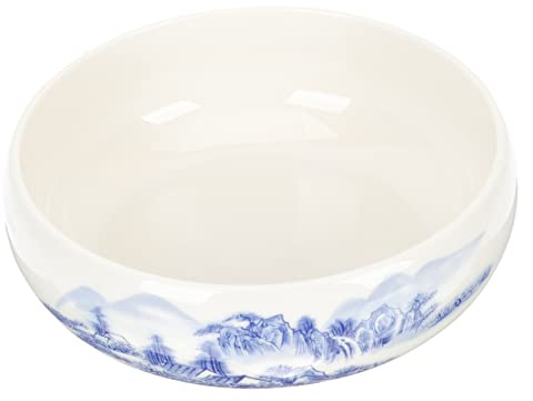 Gatuida Vaso Decorazione da Giardino in Ceramica a Forma di Loto per Piante Idroponiche Salvaspazio Elegante Adatto per Balcone e Uso Commerciale