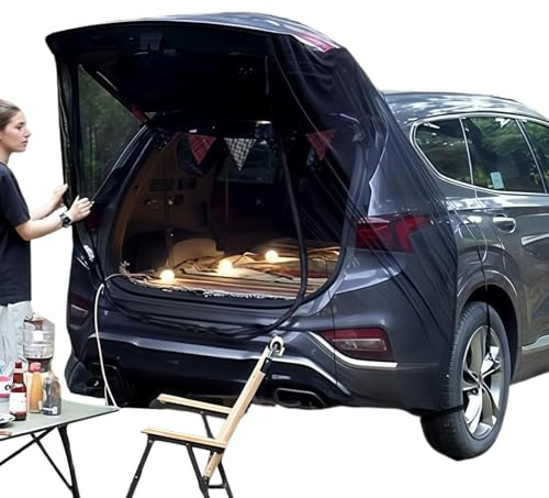 Tiendas De Camping para Automóviles | Accesorio de Tienda para Furgonetas de Camping,Rejilla Antimosquitos Y Cubierta para Maletero De Camioneta Vehículos Playa Carretera