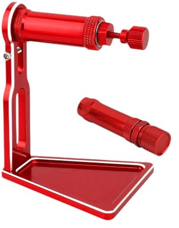 Hellery Base di Supporto per Equilibratura Pneumatici Esagonali da 12 Mm E 17 Mm per Pneumatici RC 1/8 E 1/10, Rosso
