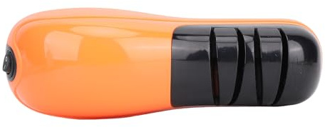 Tomvorks Aige-aiguillon de Couteau électrique, Aiûteur à Couteaux à Batterie, Machine de Meulage à Couteau Rechargeable avec une Base Grossière et Fine, Abrasive en Diamant, sans (Orange)