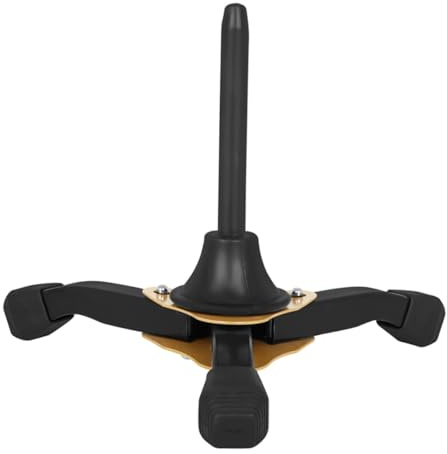 TOYANDONA Supporto per Strumenti Musicale Base Treppiede Gialla Gambe Pieghevoli in Metallo Stabilizzazione Sicura e Portatile per Clarinetto Flauto e Sassofono Accessorio per Musicista
