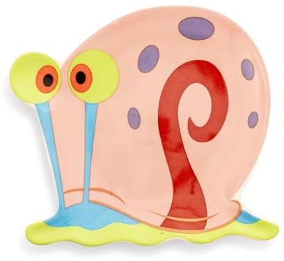 Nickelodeon Spongebob Squarepants Gary Sculpted Ceramic Trinket Tray | Storage Dish Organizer for Jewelry, Accessories, Keys, Small Mementos and Valuables