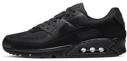 Nike Air MAX 90, Zapatillas para Correr Hombre, Negro (Black/Black/Black/White), 41 EU