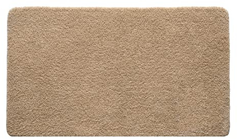 MIULEE Badezimmerteppich Badematte rutschfest Waschbar Beige 70x120 cm | Badteppich Badvorleger Saugfähige Duschvorleger Badematten & Badteppiche für Wohnzimmer Schlafzimmer Badezimmer