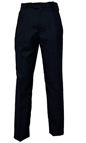 Mac Lain Pantalone Classico Lana Due Pinces Vigogna Made In Italy Tasca America 46 a 62 taglia 48 colore blu