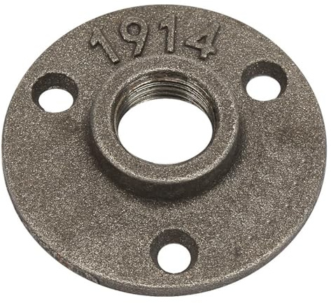 Gewindeflansche Bodenflansch Aluminiumflansch 10 Stück Flanschbasis mit 3 Löchern für Rohrverschraubung 1/2 Zoll