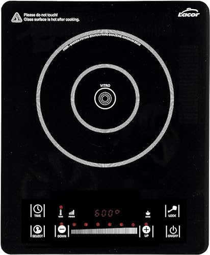 Suinga Piastra in vetroceramica da tavolo Energy, potenza 2000 W, 10-20 cm, colore nero