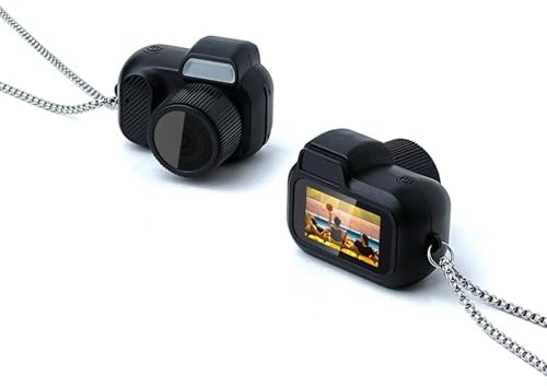 Mini Keychain Camera, Digital Tiny Camera 2MP, Portable 1080P Compact Camera, Small Video Camera With Color Screen, Wrist Strap Anti Loss Pendant for Teens Students Kids